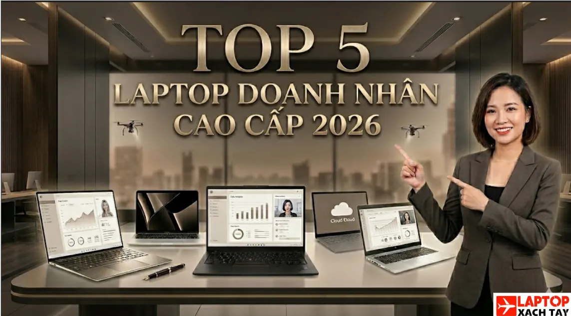 Top 5 Laptop Doanh Nhân Cao cấp 2026 được lựa chọn nhiều nhất tại Laptopxachtayshop